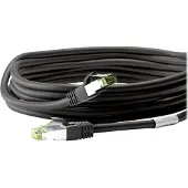 Pro Câble patch RJ45 CAT 6A 500 MHz avec CAT 8.1 S/FTP câble brut avec gaine de câble sans halogène AWG 24 noir 20 m