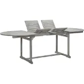 vidaXL Table de jardin (160-240)x100x75 cm en bois massif d'acacia