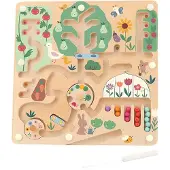 Vilac Magnétique Labyrinthe - Jardin de Sarah Betz - Bois - - UneTaille - Jeu