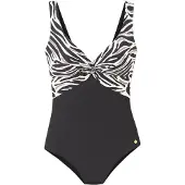 LASCANA Maillot de bain crème / noir / blanc