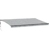 vidaXL Store automatique avec LEDs Anthracite & Blanc 600x300 cm