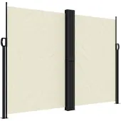 vidaXL Marquise latérale extensible Crème 180x1000 cm