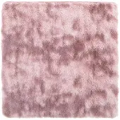 vidaXL Tapis Shaggy à poils longs NAVARRA rose poudré 120x120 cm
