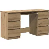 vidaXL Bureau Artisan-Chêne 140x50x77 cm Bois composite
