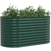 vidaXL Potager surélevé vert 160 x 80 x 81 cm Acier