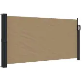 vidaXL Marquise latérale extensible Taupe 100x300 cm