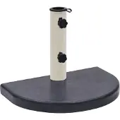 vidaXL Socle de parasol Noir 40x28x4 cm Granite