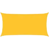 vidaXL Voile d'ombrage 160 g/m² Jaune 2,5x5 m PEHD