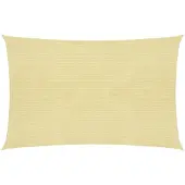 vidaXL Voile d'ombrage 160 g/m² Beige 3x4,5 m PEHD
