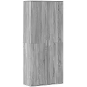 vidaXL Buffet haut sonoma gris 80x35x180 cm bois d'ingénierie