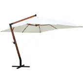 vidaXL Parasol 300x400 cm blanc