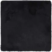 vidaXL Tapis shaggy à poils longs NAVARRA noir 160x160 cm polyester