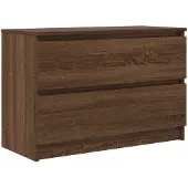 vidaXL Armoire TV marron imitation chêne 80x35x54 cm Bois composite