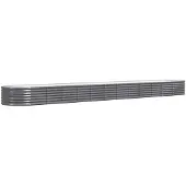 vidaXL Lit surélevé de jardin Acier galvanisé Anthracite
