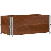 vidaXL Jardinière marron 100x50 cm bois massif de pin