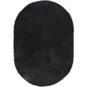 vidaXL Tapis shaggy à poils longs NAVARRA noir 300x200 cm polyester