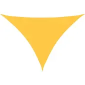 vidaXL Voile de parasol tissu oxford triangulaire 3x3x4,24 m jaune