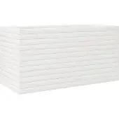 vidaXL Jardinière blanc 90x40x45,5 cm bois de pin massif