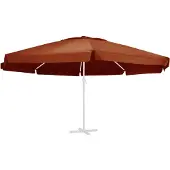 vidaXL Housse de rechange pour parasol Terracotta-Rouge 600 cm