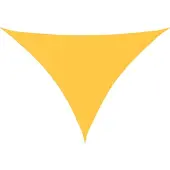 vidaXL Voile de parasol tissu oxford triangulaire 3x4x5 m jaune