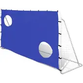vidaXL But de football avec paroi de but 240x92x150 cm Acier de haute qualité
