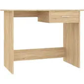 vidaXL Bureau Chêne Sonoma 100x50x76 cm Panneau de particules