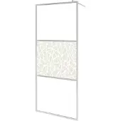 vidaXL Cabine de douche à l'italienne avec motif en pierre 115x195 cm ESG glass