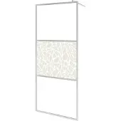 vidaXL begehete Duschwand mit Steinmotiv 90x195 cm ESG Glas