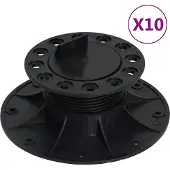 vidaXL Pieds de terrasse réglables 10 pcs 60-88 mm