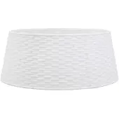 vidaXL Jupe de sapin de Noël blanc Ø56x23 cm plastique