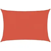 vidaXL Voile d'ombrage 160 g/m² Terre cuite 3x5 m PEHD