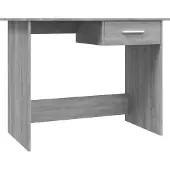 vidaXL Bureau Gris Sonoma 100x50x76 cm Bois composite