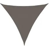 vidaXL Parasol en PEHD triangulaire 3,6 x 3,6 x 3,6 m Anthracite