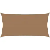 vidaXL Voile d'ombrage 160 g/m² Taupe 3x6 m PEHD