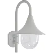 vidaXL Applique murale de jardin E27 42 cm aluminium blanc