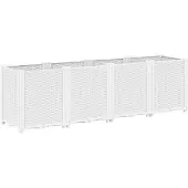 vidaXL Jardinière blanc 160x40x53 cm polypropylène