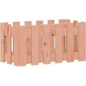 vidaXL Jardinière avec design de clôture 60x30x30 cm douglas massif