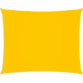 vidaXL Voile de parasol tissu oxford rectangulaire 3x4 m jaune