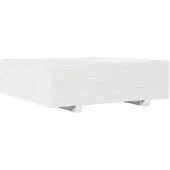 vidaXL Jardinière blanc 80x80x26,5 cm bois de pin massif