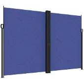 vidaXL Store latéral extensible bleu 220x1000 cm