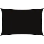 vidaXL Voile de parasol tissu oxford rectangulaire 5x8 m noir