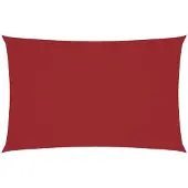 vidaXL Voile de parasol tissu oxford rectangulaire 5x8 m rouge