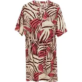 s.Oliver Robe-chemise beige clair / brun foncé / melon