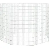 vidaXL Enclos pour animaux 8 pièces 54x100 cm Fer galvanisé