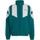 Adidas Originals Veste mi-saison 'BLOCKED TRACK' émeraude / blanc