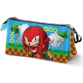 KARACTERMANIA Sonic the Hedgehog Knuckles Run triple trousse à crayons