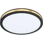 Eglo Plafonnier LED 10W 1100 lm 3000 K Ø 28 cm Pescaito noir/or