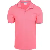 Sun68 Polo Col Rayé Fin Rose taille L