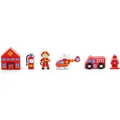 Vigatoys Viga 50815 Train Set Accessoires - Station de feu