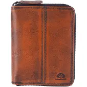 Green Burry Porte-monnaies 'Destressed' cognac
